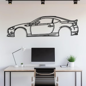 Metal Car Wall Art, Car Guy Gift, Car Sign, Automotive Wall Decor, Racing Car Art, Large Car Decor, Car Gift for Him