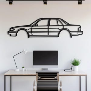 金属製の車用ウォールアート、車好きへのギフト、車の看板、自動車用ウォールデコ、レーシングカーアート、大型車用デコレーション、男性への車用ギフト
