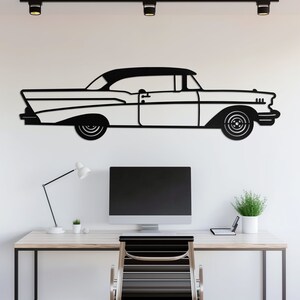Metal Car Wall Art, Car Guy Gift, Car Sign, Automotive Wall Decor, Racing Car Art, Large Car Decor, Car Gift for Him, Garage Wall Art