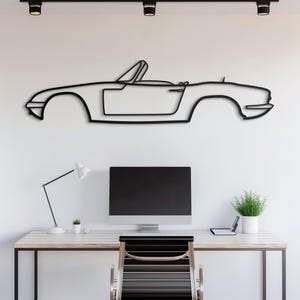 Metal Car Wall Art, Car Guy Gift, Car Sign, Automotive Wall Decor, Racing Car Art, Large Car Decor, Car Gift for Him