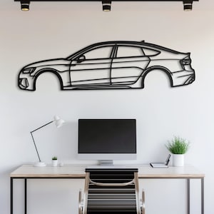 Metal Car Wall Art, Car Guy Gift, Car Sign, Automotive Wall Decor, Racing Car Art, Large Car Decor, Car Gift for Him, Garage Wall Art