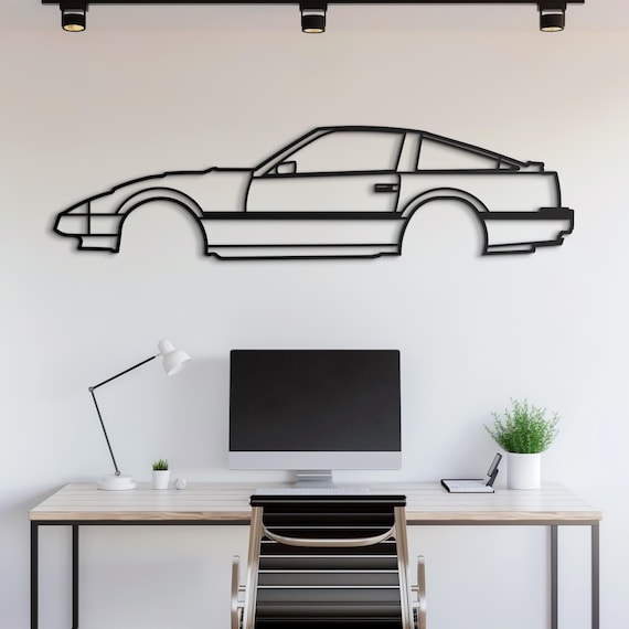 金属製の車のウォールアート、車のガレージの装飾、車愛好家へのギフト