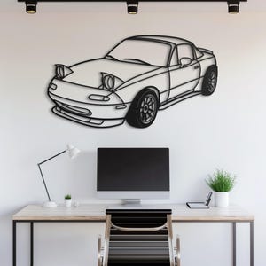 Metal Car Wall Art, Car Guy Gift, Car Sign, Automotive Wall Decor, Racing Car Art, Large Car Decor, Car Gift for Him, Garage Wall Art