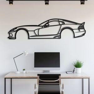 Metal Car Wall Art, Car Guy Gift, Car Sign, Automotive Wall Decor, Racing Car Art, Large Car Decor, Car Gift for Him, Gift for Husband