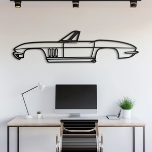 Metal Car Wall Art, Car Guy Gift, Car Sign, Automotive Wall Decor, Racing Car Art, Large Car Decor, Car Gift for Him, Gift for Husband
