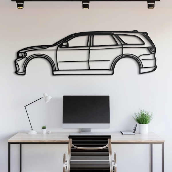 Decorazione murale in metallo a forma di auto, decorazione per garage, regalo per appassionati di auto, decorazione murale in metallo a forma di auto