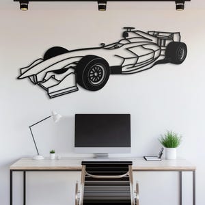 Metal Car Wall Art, Car Guy Gift, Car Sign, Automotive Wall Decor, Racing Car Art, Large Car Decor, Car Gift for Him
