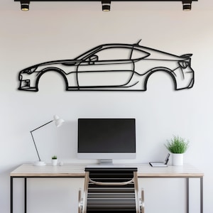 Metal Car Wall Art, Car Guy Gift, Car Sign, Automotive Wall Decor, Racing Car Art, Large Car Decor, Car Gift for Him, Gift for Husband