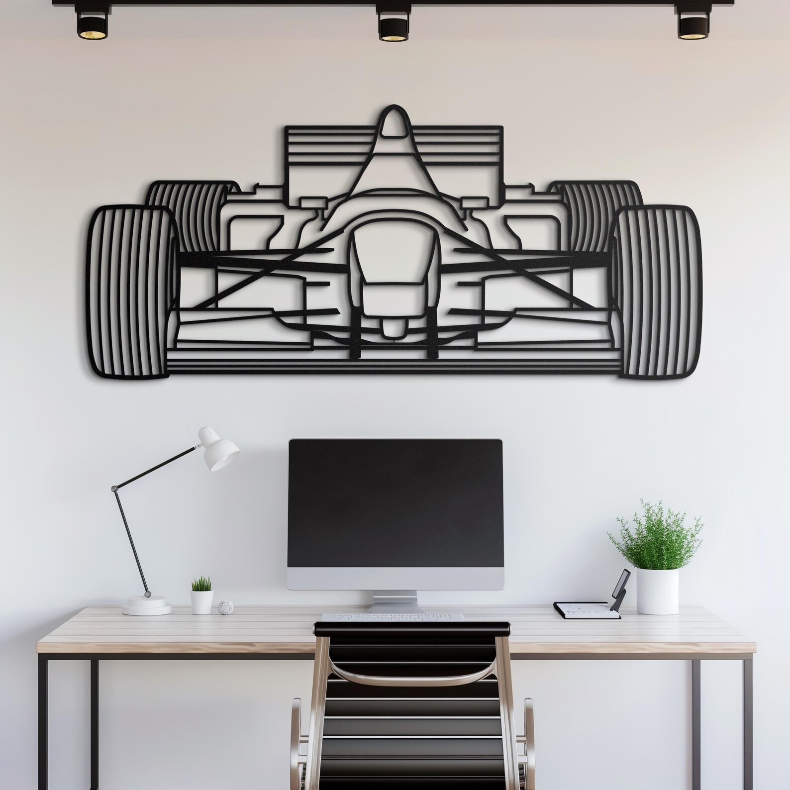 Metal Car Wall Art, Racing Decor for Car Enthusiasts, Metal Car Wall