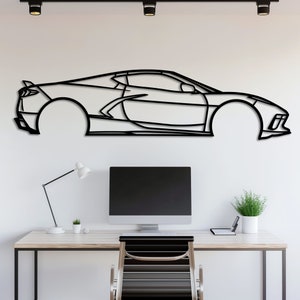Metal Car Wall Art, Car Guy Gift, Car Sign, Automotive Wall Decor, Racing Car Art, Large Car Decor, Car Gift for Him