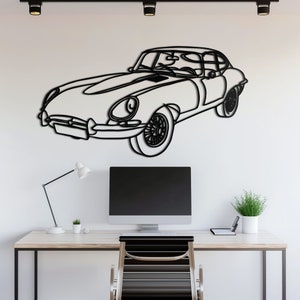 Metal Car Wall Art, Car Guy Gift, Car Sign, Automotive Wall Decor, Racing Car Art, Large Car Decor, Car Gift for Him