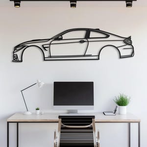 Metal Car Wall Art, Car Guy Gift, Car Sign, Automotive Wall Decor, Racing Car Art, Large Car Decor, Car Gift for Him