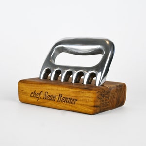 Handmade Cast Aluminum Bear Claw Meat Shredder - BBQ Gift Set