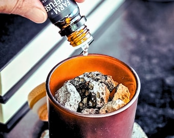 Difusor de piedra volcánica: aceite esencial de lavanda, aromaterapia inalámbrico