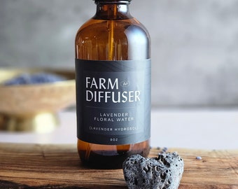 Agua floral de hidrosol de lavanda: bruma de aromaterapia, tónico para la piel, spray para lino (226 ml)