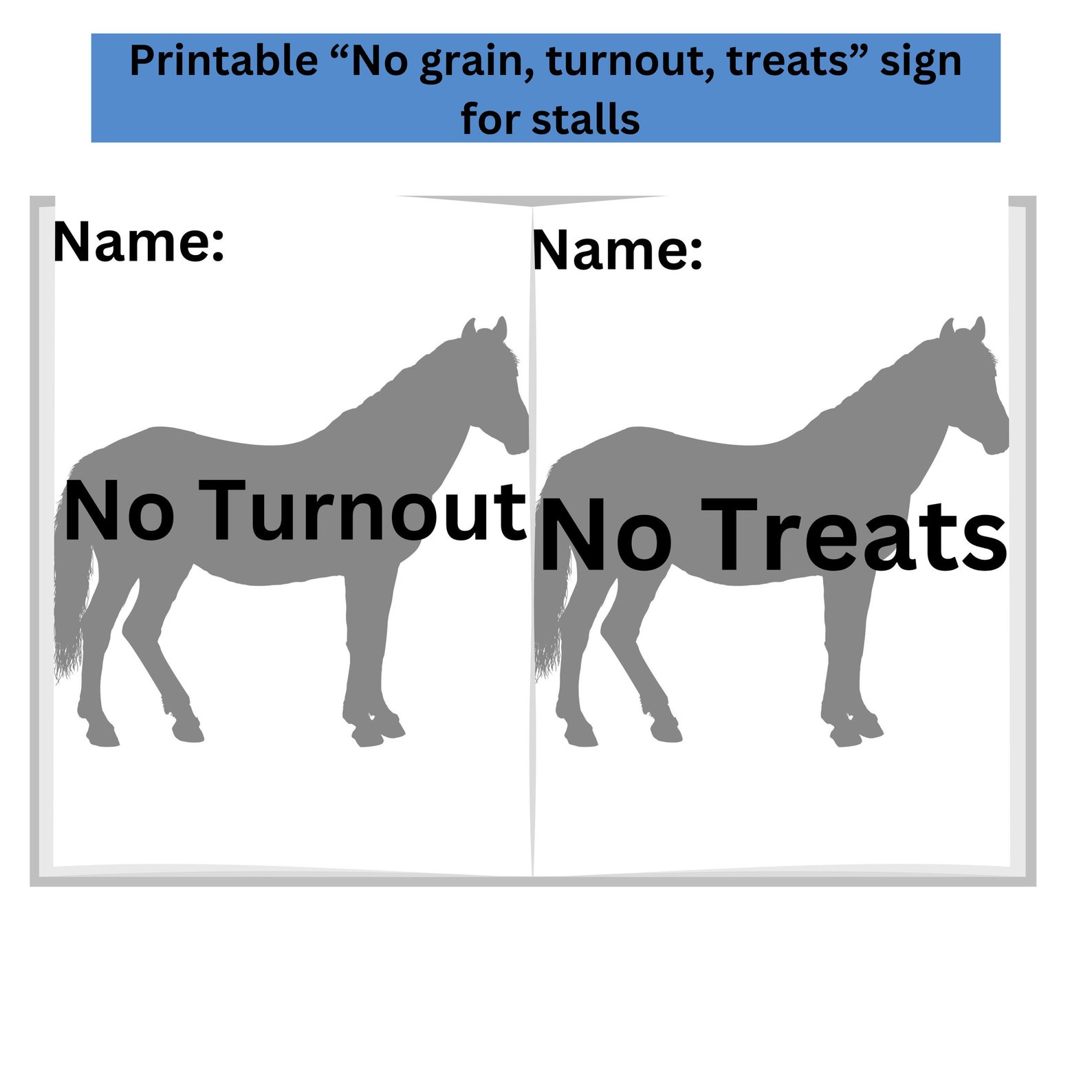 Printable Horse Care Planner - Etsy