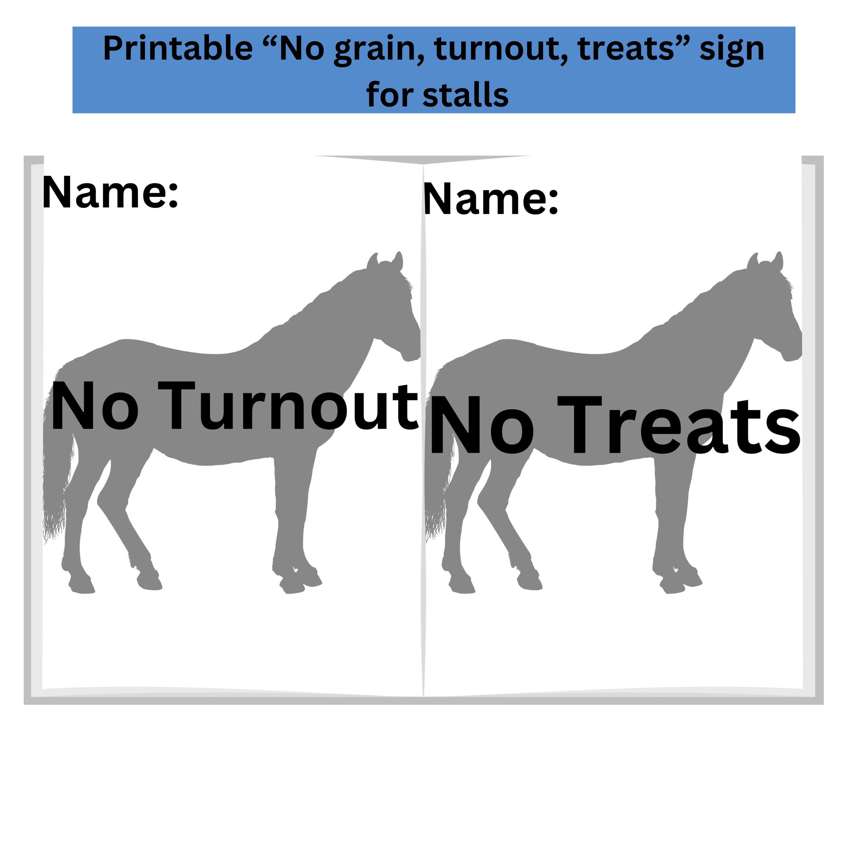 Printable Horse Care Planner - Etsy