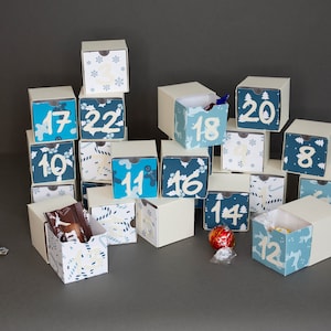 Printable Christmas Advent Calendar - DIY Festive Countdown
