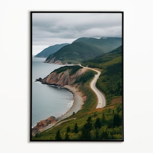 Cartel imprimible de Nueva Escocia / Descarga digital / Belleza de Nueva Escocia / Impresionante sendero escénico