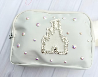 Castle Ivory Crossbody Bag, Bridal Pearl Castle Bag, Theme Park Fanny pack