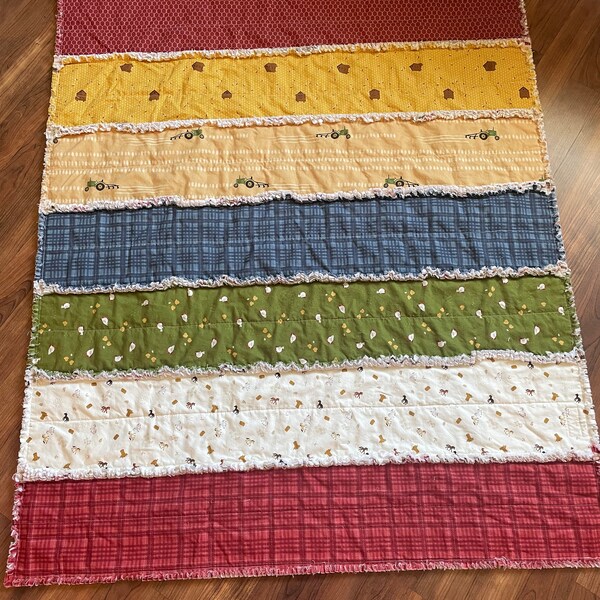 Child Rag Quilt Etsy