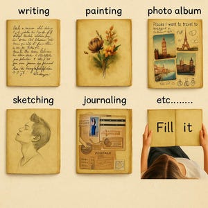 Tree of Life Leather Journal Handmade 400 Pages Grimoire Book of Shadows Witchcraft Diary Pagan Wiccan Notebook Vintage Writing Journal Gift image 5