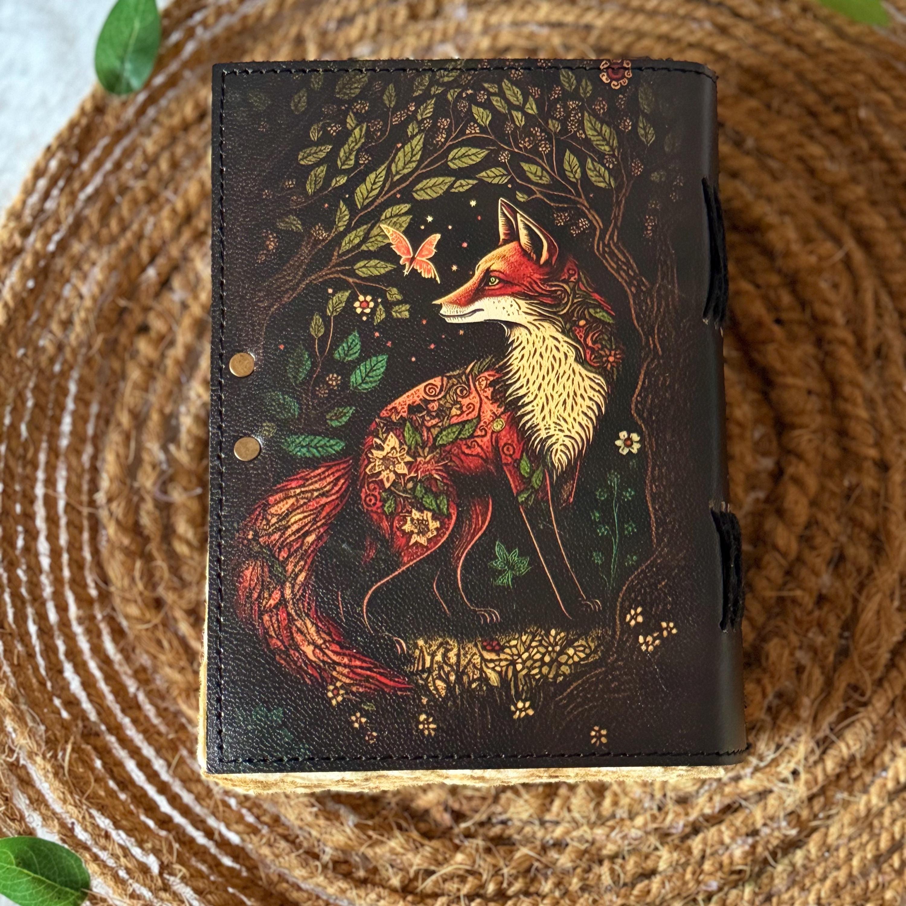 45rpm 手帖　14冊　おまけ付 Fox Leather Journal - 400 Page Handmade Notebook Refillable