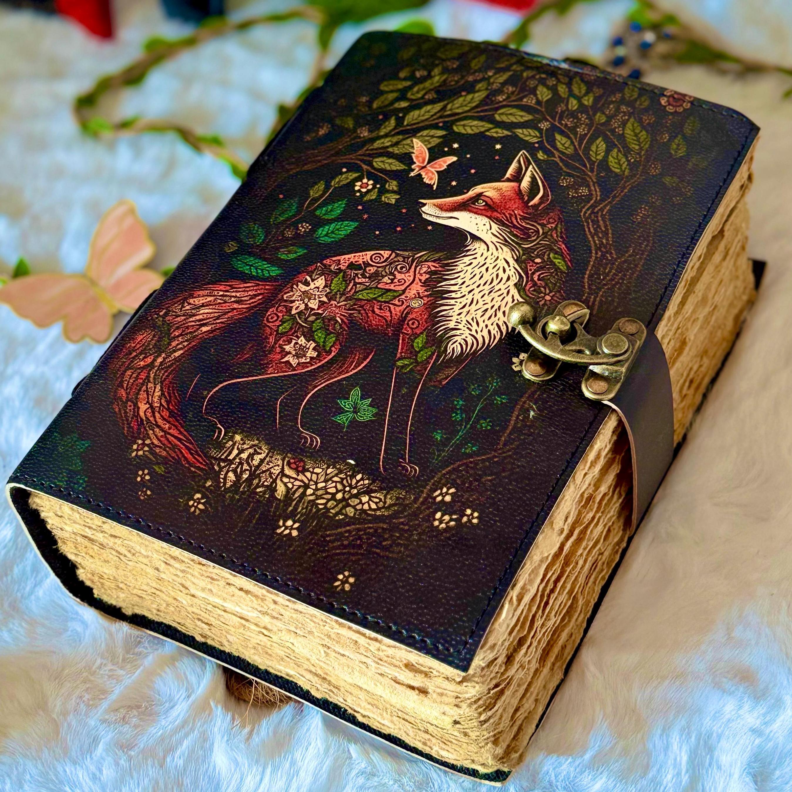 45rpm 手帖　14冊　おまけ付 Fox Leather Journal - 400 Page Handmade Notebook Refillable
