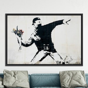 BANKSY ANARCHIST PUNK and Mother Punk Wall Art Anarchist