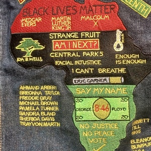 Black Lives Matter Mens Jean Jacket image 2