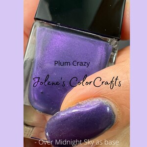 Vernis à ongles, Vernis à ongles indépendant, Vernis à ongles, Prune folle, Violet, Thermique, Végétalien