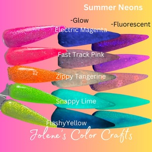 Finger Nail Polish, Indie Nail Polish, Nail Polish, Neon nail polish, Flourescent nail polilsh, Glow nail polish, Colorful nail polish