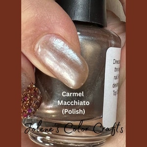 Nail Polish, Indie Nail Polish, Finge rnail Polish, Carmel Macchiato, Vegan, Brown, Tan, Neutral