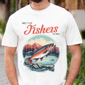 Fisherman Shirt | Mens Christian Shirt, Mens Christian Gifts, Fisherman Gift, Fishing Shirt, Dad Gifts, Fisher of Men Shirt, Fishing Gifts