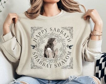 Sweat-shirt Shabbat Shalom, sweat-shirt messianique de la Torah hébraïque, sweat-shirt du jour du repos du sabbat, sweat-shirt Yeshua Yahusha, Yahweh Yahuah