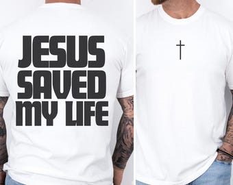 Mens Christian Shirt Christianity Gift for Him Bible Verse Shirt Christian Clothing TShirt Religious Faithful Gifts for Dad Religious Shirt