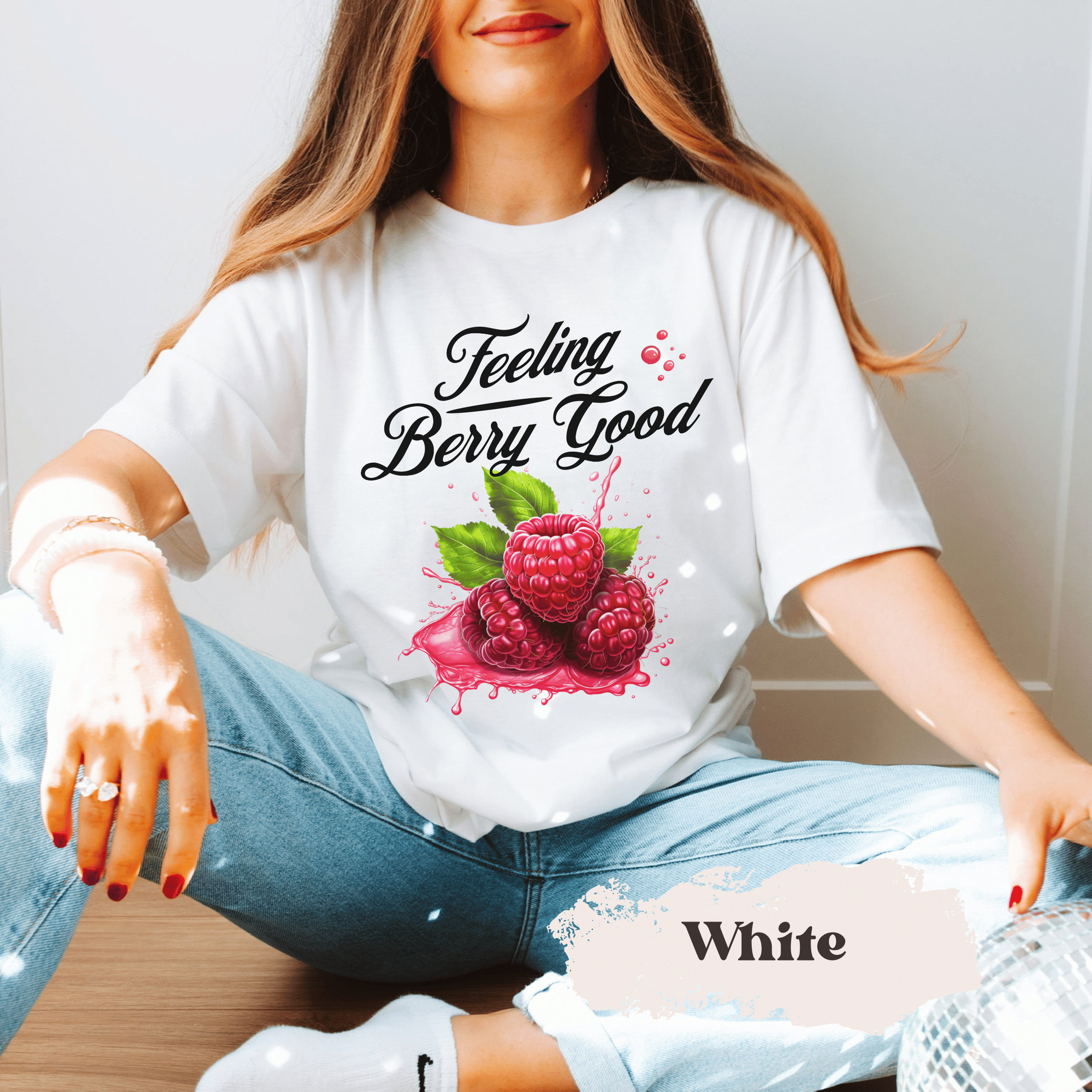 Feeling Berry Good Raspberry Print Retro Shirt Rasberry Shirt Botanical ...