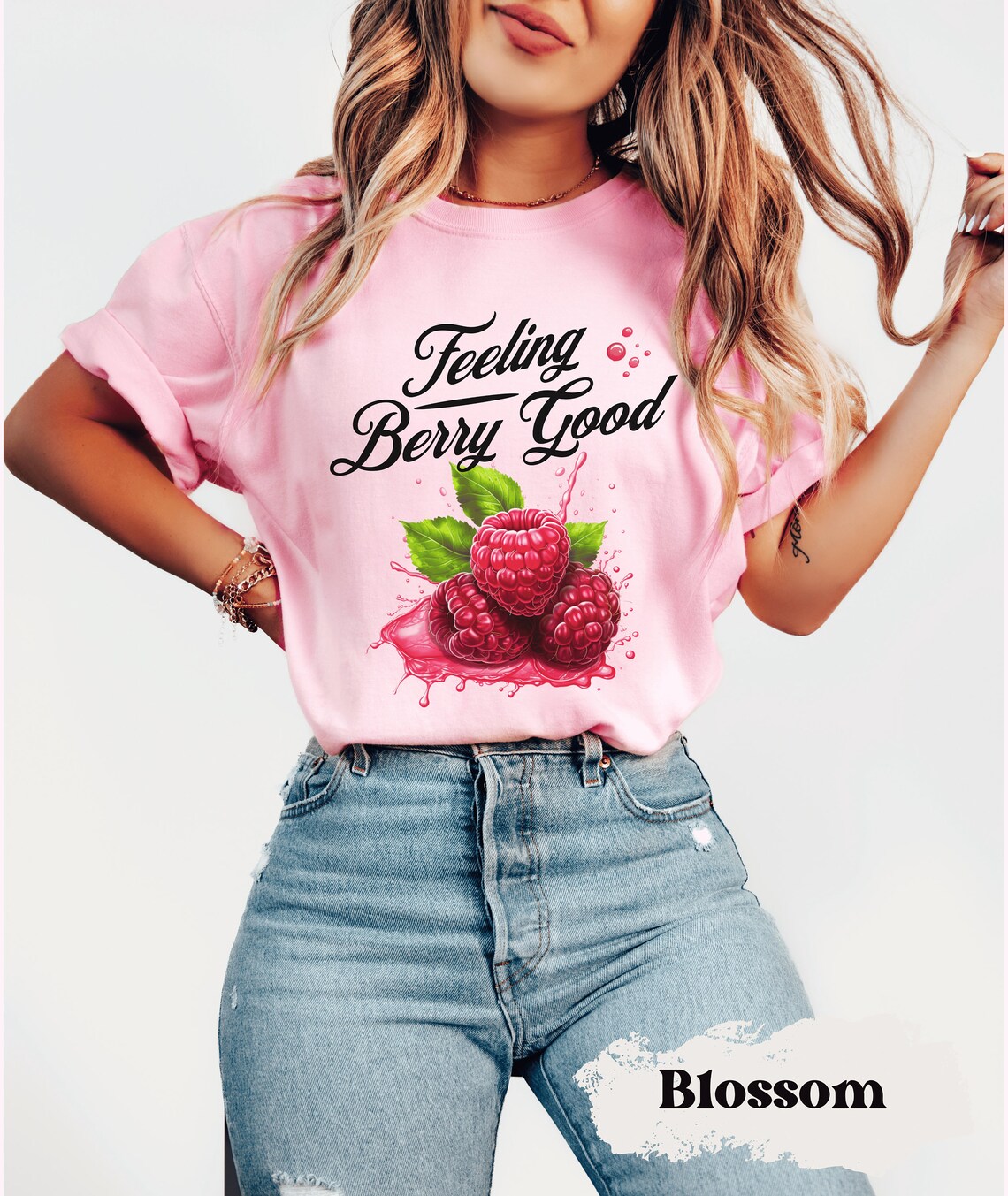 Feeling Berry Good Raspberry Print Retro Shirt Rasberry Shirt Botanical ...
