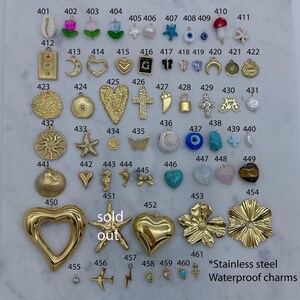 Lot De 49 Pendentifs/breloques En Cuivre épais Poli - Neufs Sans Emballage