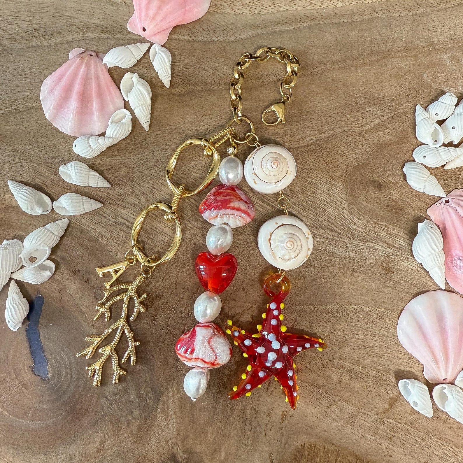 Bag Chain With Charms, Summer Purse Chain Handbag Accessorry, Keychain ...