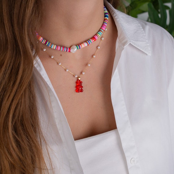 Collana Orsetto Di Gominola EXINOX | Design Divertente E Colorato | Regalo Originale Per Compleanni - Foto 4