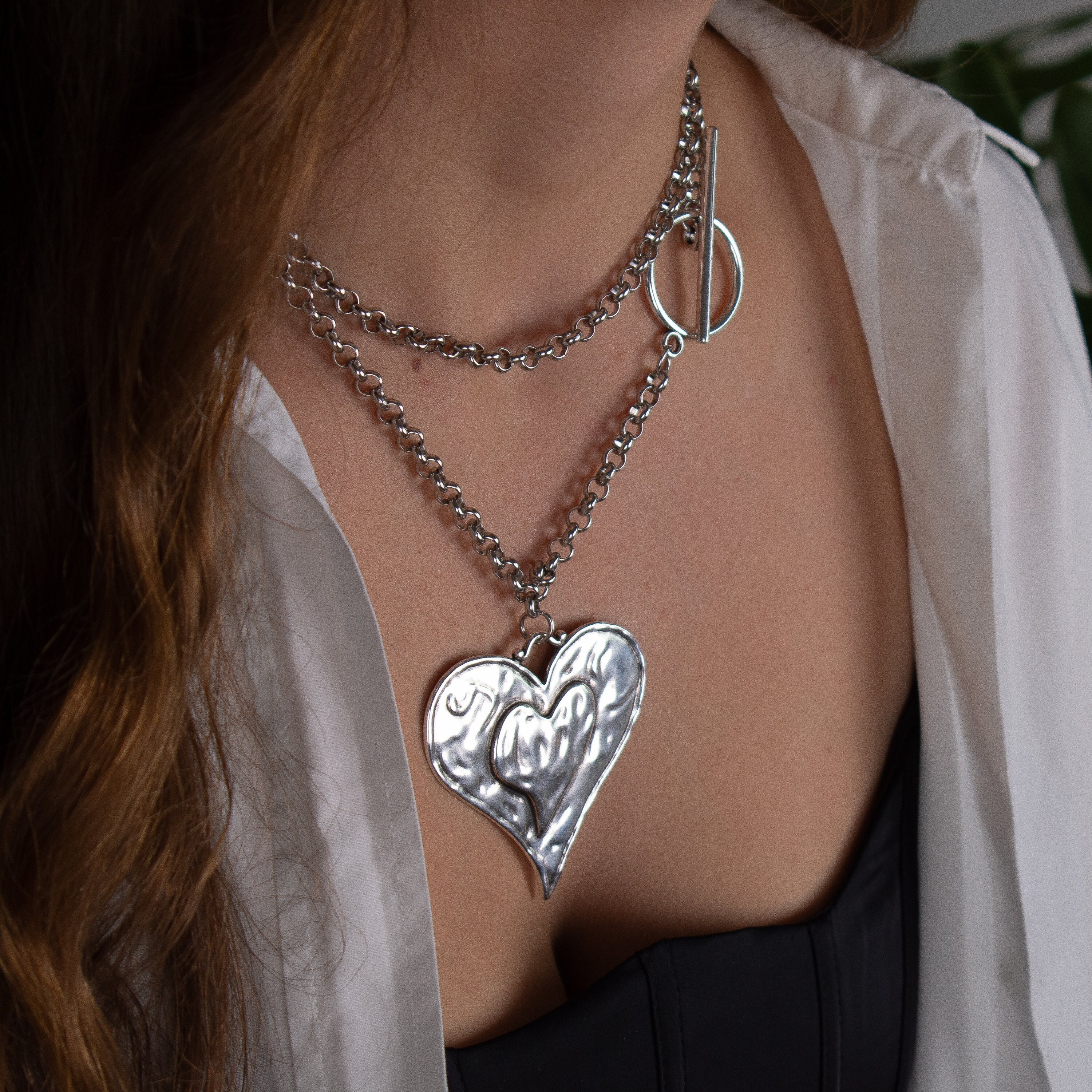 【TATIANA】(Silver 925) Pretty Heart Pendant Necklace Designer fashion, Seoul-fully created | W Concept