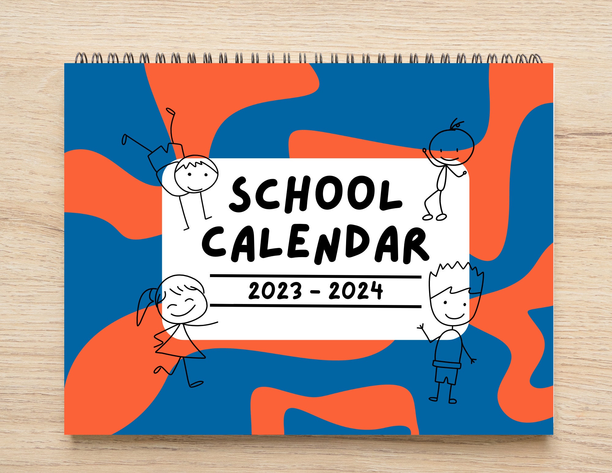2023 2024 Kids Academic Year Calendar Back To School Gift Etsy
