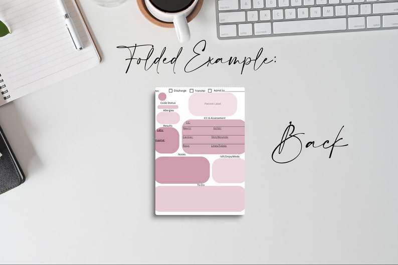 ER Nurse Report Sheet Foldable Report Sheet ER Nurse Brain Etsy