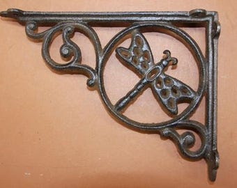 Large Dragonfly Design Shelf Bracket,Support Brace,Garden Decor, Nature Theme B-10