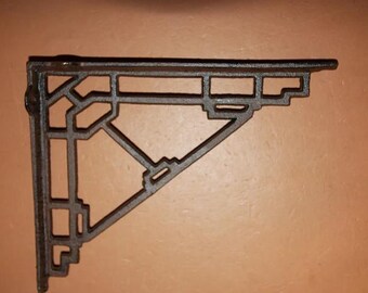1-Large SHELF BRACKET, Linear Style, Geometric Design, Corbel,Shelf Brace,B-34