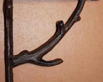 1-SHELF BRACKETS,Tree Branch,Shelf Bracket,Rustic Country Woods Decor,Nature Themed Support,B-76