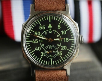 Orologio militare sovietico Laco vintage pilota Pobeda - orologio ucraino.