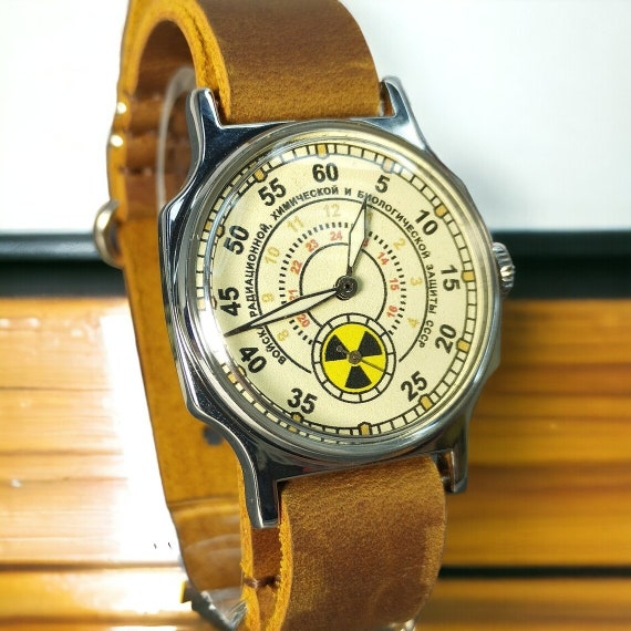 Soviet watch Pobeda CCCP Radiation Troops Retro Ra