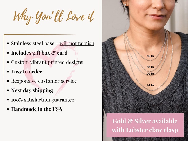 Custom Sister in Law Gift, SIL Birthday Pendant Necklace With